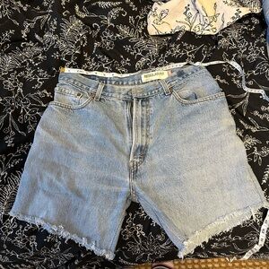 levi’s 503 denim cutoff shorts